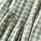 Vintage Plaid High-Waist A-Line Flared Skirt_Cwbms0349