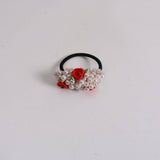 CUTE FLORAL PEARL HAIR TIE FOR SWEET GIRLS_CWAHA6878
