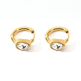 Unique Stainless Steel Heart Earrings With Cz_Cwmm8924