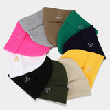 THICKENED HEART EMBROIDERED KNITTED HAT_CWAH1607