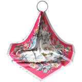 LUXURY STYLE FLORAL SATIN SQUARE SCARF FOR SUMMER_CWASC1162
