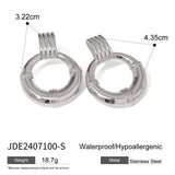 STAINLESS STEEL HOOP EARRINGS HIGH END EARRINGS_CWASC1670