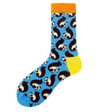 FUN CARTOON PRINTED MID TUBE SOCKS CREW SOCKS_CWAH1118