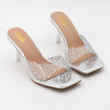 SIMPLE SOLID COLOR RHINESTONE HIGH HEELS_CWSHS0574
