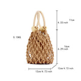 NEW SOLID COLOR HANDMADE COTTON WOVEN BAG_CWAB4683