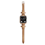 APPLE WATCH9 1 RIVET LEATHER STRAP_CWWW0044