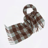 100% WOOL PLAID SCARF UNISEX WARM WINTER WRAP_CWASC2346