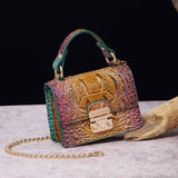 FASHION MULTICOLOR CROCODILE CROSSBODY BAG_CWAB2597