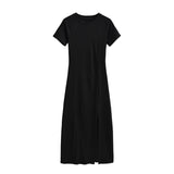 Twist Pleated Design Temperament Side Slit Skirt