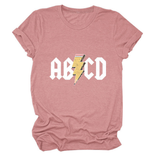 SUMMER NEW ARRIVAL PLUS SIZE TEE WITH LIGHTNING_CWTTS1476