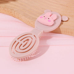 Cwaha3176_Cartoon Cute Massage Folding Mirror Comb