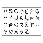 COUPLE CAT LETTER TATTOOS WATERPROOF LASTING_CWMM8223