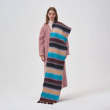 COLOR STRIPE SCARF WARM WINTER COUPLE WRAP_CWASC2302