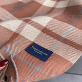 Fresh Plaid Cashmere Feel Tassel Scarf Wrap_Cwasc03245