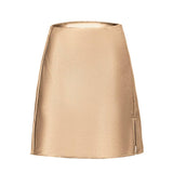 SOLID COLOR SATIN SLIT SKIRT SEXY A LINE MINISKIRT_CWBSS0375
