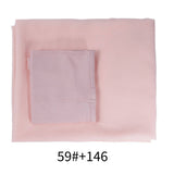 Two-Piece Chiffon Shawl And Headscarf_Cwasc2424