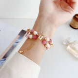 APPLE WATCH9 1 FOUR LEAF CLOVER CATS EYE BEADSTRAP_CWWW0063