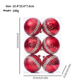 8CM PAINTED ELECTROPLATED CHRISTMAS BALL ORNAMENT_CWMM9865