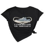 Womens Casual Tee Assignment Graphic Print