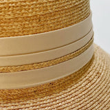 RAFFIA FASHION BOW ROUND TOP STRAW HAT_CWAH3588
