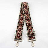 GEOMETRIC EMBROIDERY ADJUSTABLE BAG STRAP_CWMM0366