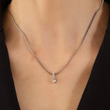 Geometric Drop Necklace Clavicle Chain