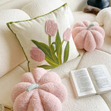 Tulip Pillow Cover Cute Sofa Bed Waist Cushion_Cwmm7682