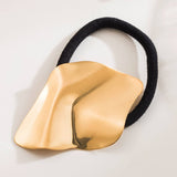 MINIMALIST METALLIC SQUARE ELASTIC HAIR TIE_CWAHA6242