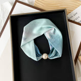 PEARL BUTTON SCARF ELEGANT PRINTED SCARF_CWASC0821