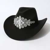 PINK SEQUIN WESTERN COWBOY HAT WITH RHINESTONES_CWAH3627