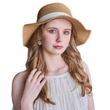 OUTDOOR SUNSHADE FLAT TOP HAT STRAW HAT_CWAH1338