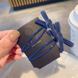 Velvet Bow Hair Clip Sweet Winter Style_Cwaha08069