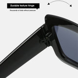 SIMPLE SQUARE FRAME COLOR BLOCK SUNGLASSES WOMEN_CWASG0258