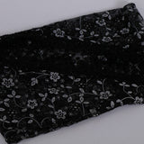 SPRING AND AUTUMN FLORAL HOLLOW LACE TRIANGLE VEIL_CWMM1984