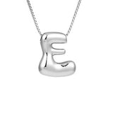HIP HOP 26 LETTERS PENDANT NECKLACE SILVER CHAIN_CWMM5865