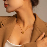 NEW ROUND BEAD HEART PENDANT DESIGN NECKLACE_CWAJE1438