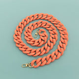 LARGE RESIN ACRYLIC BAG CHAIN WIDE STRAP_CWMM5065