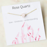 NATURAL CRYSTAL GRAVEL PENDANT NECKLACE WITH CARD_CWAJE1050