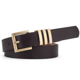 MATTE KOREAN STYLE METAL SQUARE BUCKLE BELT_CWASC0580