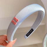 FASHION WIDE BRIM BLUE HEADBAND HAIRPIN HEADDRESS_CWAHA4026