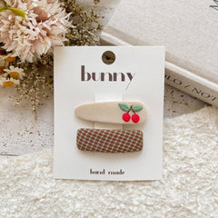 Embroidered Fruit Floral Bb Clips_Cwaha08424