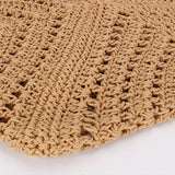 HAND WOVEN SHOULDER BAG MESH BEACH HOLIDAY BAG_CWAB4677