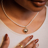 TEMPERAMENT PEARL HEART PENDANT NECKLACE_CWMM5345