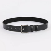 NEW UNISEX BLACK ZINC PIN BUCKLE BELT MINIMALIST_CWABE1243