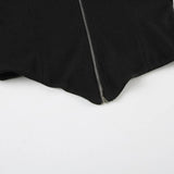 Woolen Collar,Cinched Waist,Hooded Zipper Jacket