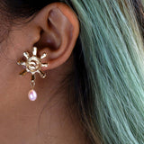 SUN MOON STARS HEART OLD EARRINGS RETRO DESIGN_CWAJE5050