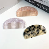 HALF ROUND ACETATE HAIR COMB ANTI STATIC STYLISH_CWMM6434