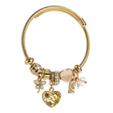 BEADED STEEL BRACELET WITH HEART CHARM_CWMM8473