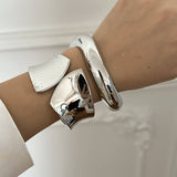 IRREGULAR HIGH END OPEN NICHE METAL BRACELET_CWMM3082