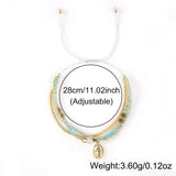 RICE BEAD HAND WOVEN MULTI LAYERED BRACELET_CWAB4633